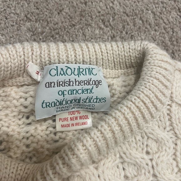 100% wool Irish handmade sweater - Picture 2 of 2